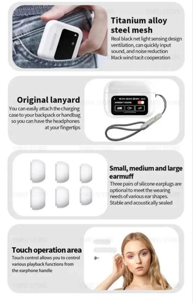 A9 Pro Touch Screen Wireless Air pods